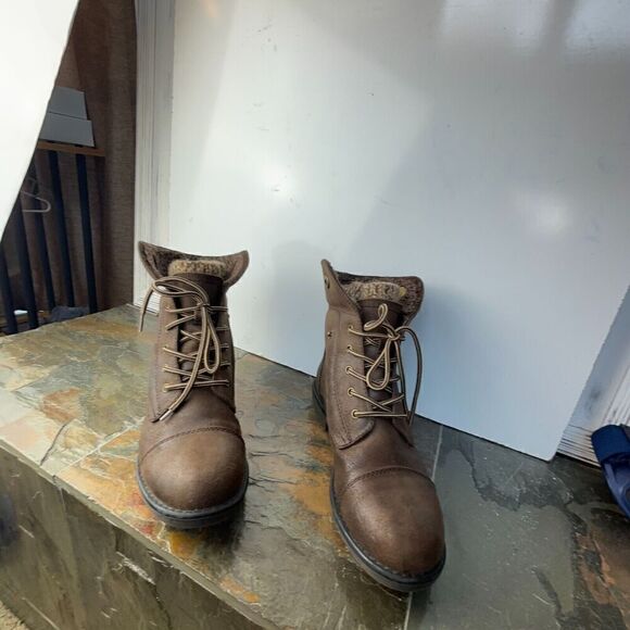 Women's Warm Boots Cliffs by White Mountain C25084 Duena Knit Tops Brown Size 7M - Picture 12 of 15